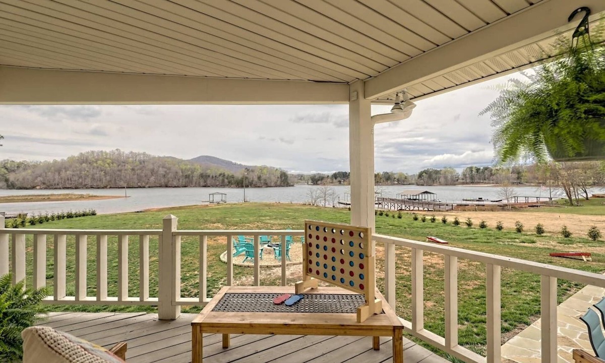 Hiawassee House | Boho Chic Lakefront Retreat by Chatuge Home Concierge | Hot Tub Fire Pit Dock Kayaks