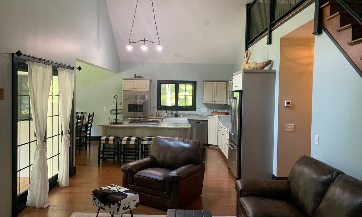Red Hook House | Forget your worries in this serene Modern Farm House.