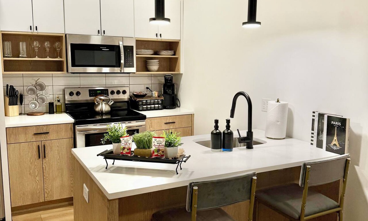 Dwight Apartment | Luxury 2BR New Haven Apt Near Yale w/Rooftop, Gym & Parking