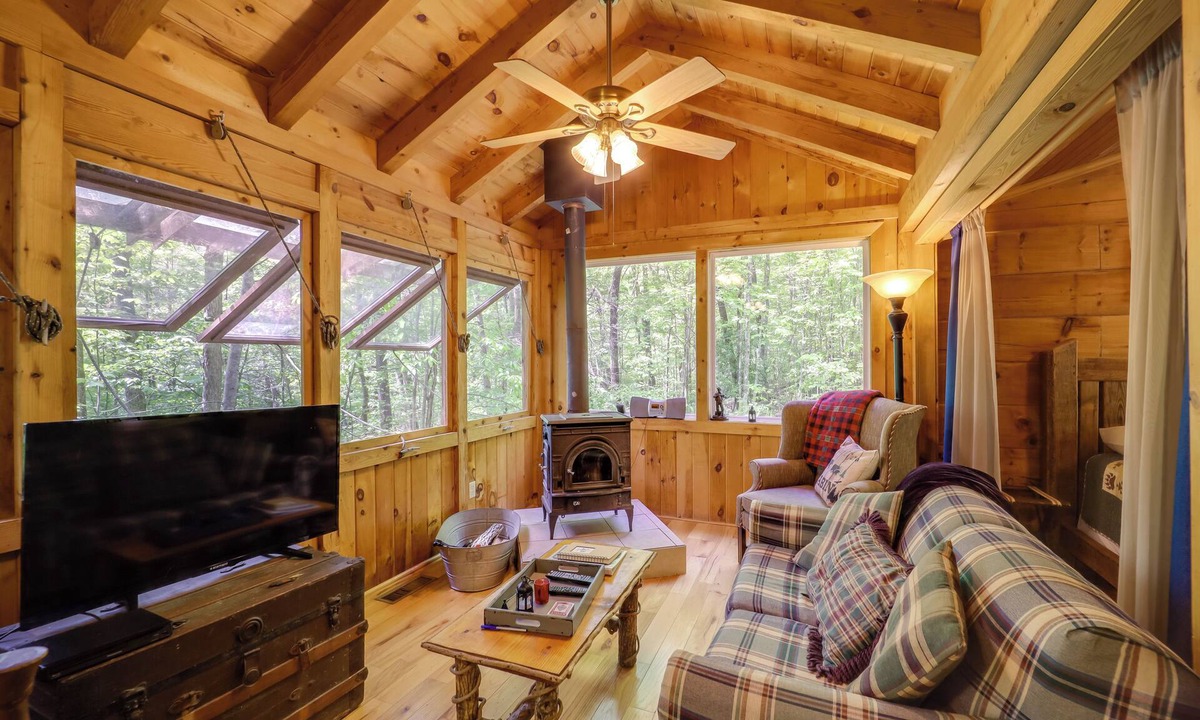 Vein Mountain Apartment | Marion Cabin on 92 Acres w/Hot Tub & Trails