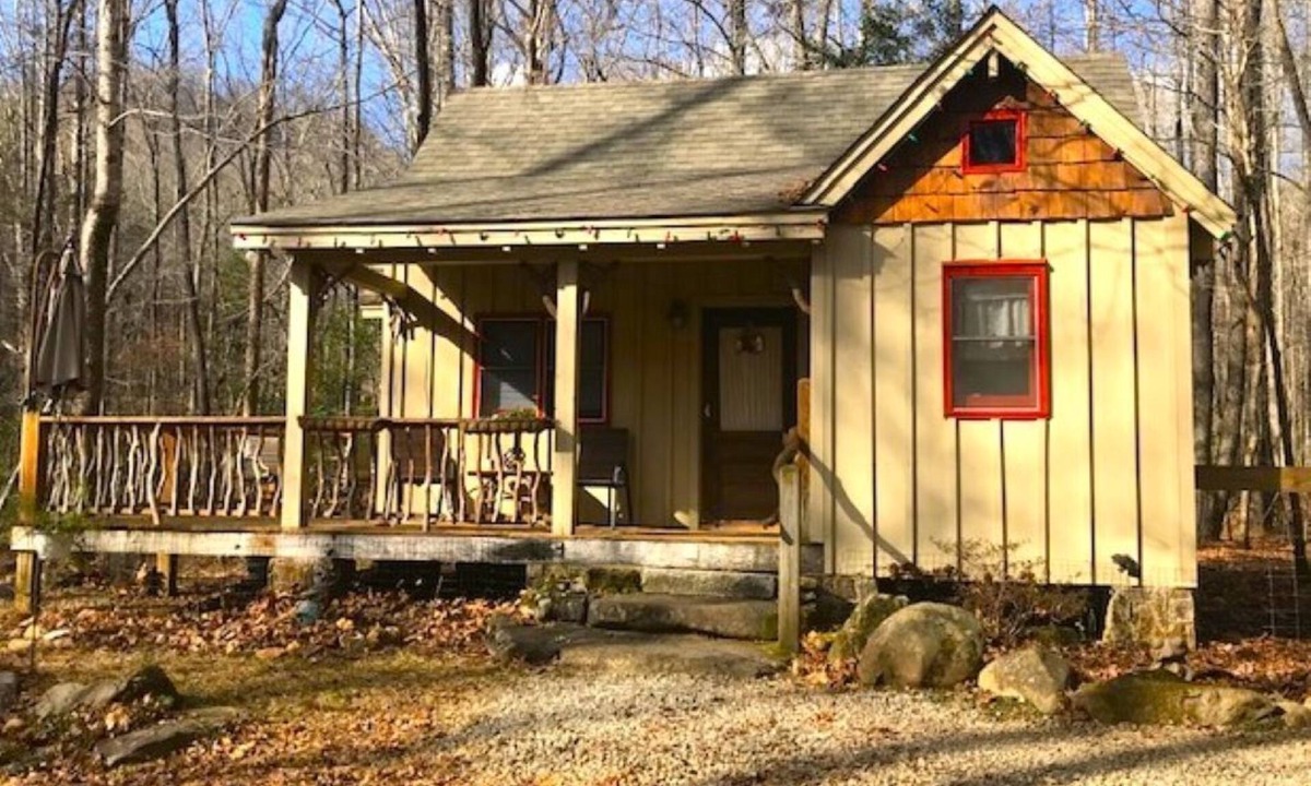 Cleveland Cabin | Rustic Cabin-Cozy Creekside Getaway, Private, Quiet & Near Local Favorites