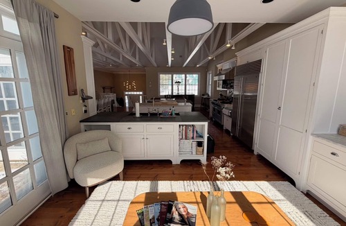 East Chatham House | 120-Acre Private Estate: Heated Pool, Fire Pit, Apple Orchard, Catskills Views