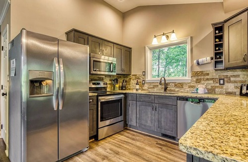 Chalet Village Cottage | 2BR/2BA, 2 Fireplaces, Hot Tub, 10 Minutes from Downtown and GSMNP, No Pet Fee!