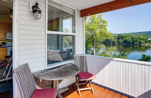 Village of Waterford Apartment | Canal-Front Gem! 25 Mi to Saratoga Springs & Track