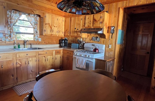 Jackman Cabin | Charming Log Cabin on Big Wood Pond in Jackman, Maine