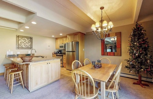 East Village at Copper Condo | Charming mountain condo w/Vail Pass views, gas fireplace, deck, & shared hot tub