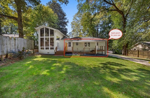 North Druid Hills House | Chef's Kitchen; 2 King Beds with 55" TV's & Bunk Bed, 70" TV in Living Room