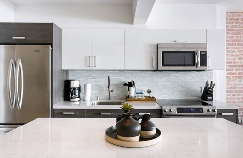 Historic Core Apartment | Distinguished Loft-Style Home w/Modern Kitchen