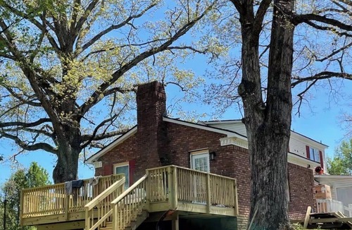 Brandywine Apartment | Fully furnished studio apartment overlooking a pond on a regenerative farm