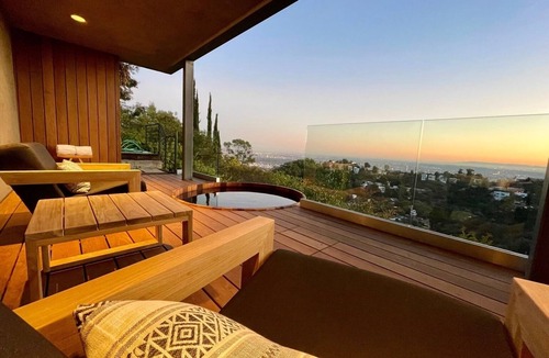 Hollywood Hills West House | Hollywood Hills Luxury Japanese Zen Retreat with Views, Hot Tub & 3 Bedrooms