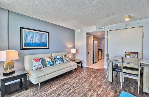 Downtown Myrtle Beach Condo | HOT SALE: 2026 Newly Renovated/Wake Up to Waves Lux Direct Oceanfront 1BR/Pools