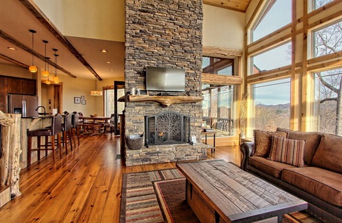 Clayton Cabin | Luxury, Long Range Views with Hot Tub & Firepit