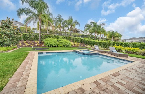 Bay Lake House | Modern 6BR Villa/Games Room/Private Pool & Spa/10 Min to Disney