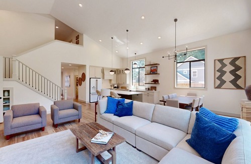 Detroit House | Modern home with private backyard, AC, & full kitchen - next to lake