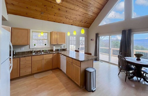 High View Cabin | Mountain chalet w/deck, grill & fire pit