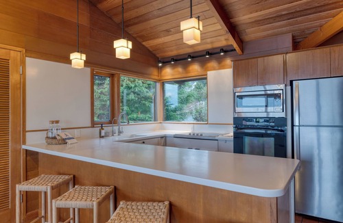 Oak Harbor House | Oceanfront Home w/Views, Offices & Firepits + Beach Access | Salish Sea Escape