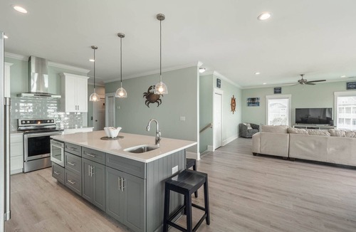 North Topsail Beach House | Oceanview Pet Friendly Home with Pool and Elevator