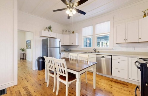 Old Town House | Old Town Victorian Duplex ~ Yard & Fire Pit