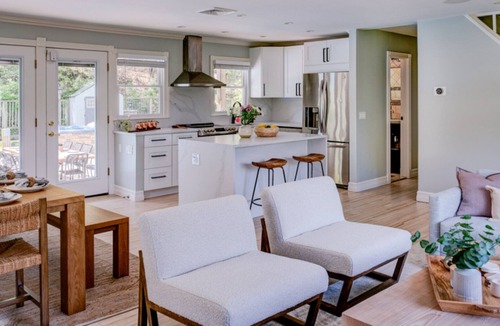 Shinnecock Hills House | Re-modernized home with heated saltwater pool, home office, gym, electric.