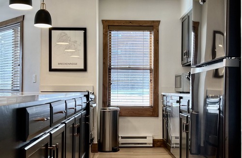 Historic District Condo | REMODELED Cozy Mountain Modern Ski-in 1 block to Heart of Breckenridge Hot Tubs