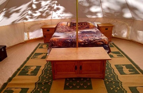 Singers Glen Cabin | Remote Equipped Bell Tent Surrounded by Nature with Great Hiking Trails in Virginia