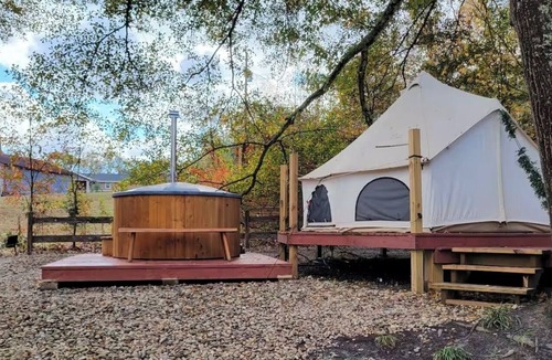 Piedmont RV Rental | Romantic night in nature. Yurt in Piedmont with AC/Heat