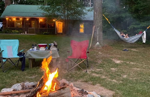 New Rumley Cabin | Rustic Cabin Retreat on 120 Acres with Private Lake, Wildlife, and Fireplace.