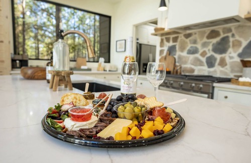 Hochatown Cabin | Scenic & Romantic A-Frame Cabin Retreat with Hot Tub, Fire Pit & Modern Comfort