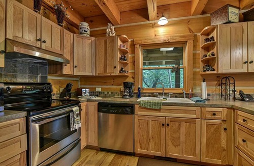 Old Fort Cabin | Stunning Mountain Cabin with Hot Tub and Game Room Near Asheville in Old Fort, NC