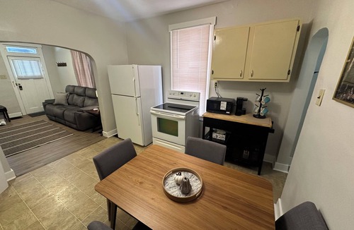 Racine House | Super Clean, Snug 2BR: Convenient to Geneva College, Fire Pit & Big TV