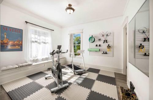 University District House | Walk to UW and Light Rail 3BR Seattle Craftsman With AC Gym 2 Gated Parking Spots and Security