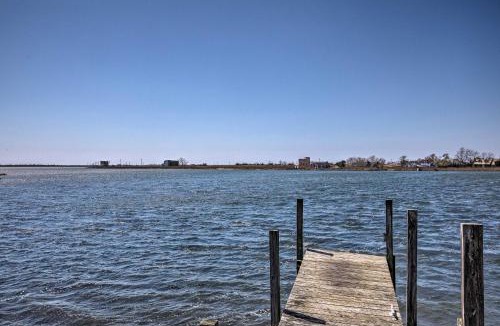 Mastic Beach House | Waterfront Home w/Large Deck & Dock on Narrow Bay