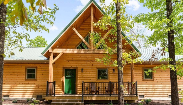 All New True Log Cabin Near Thunder Ridge&Big Cedar Pvt Hot Tub Bonus Loft Free Daily Tickets