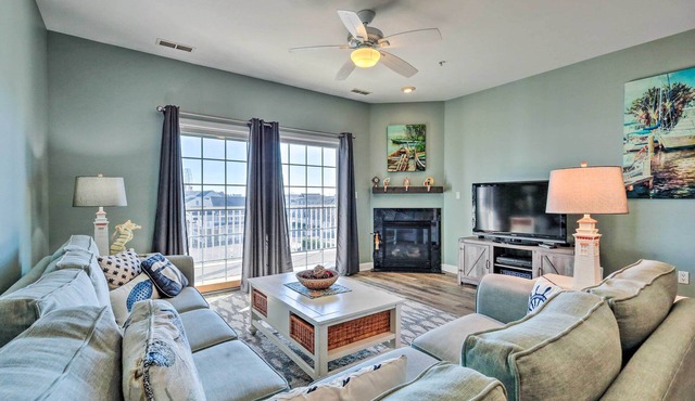 Balcony w/Inlet View: Dtwn Ocean City Condo