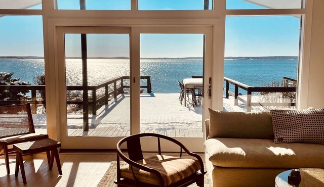 Beachfront Heated Pool Hot Tub Orient Village Modern Dream Home