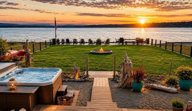 Beachfront I Hot Tub | EV Charger | Fire Pit