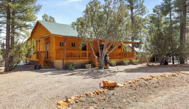 Charming 2-bedroom Cabin with WiFi, Wood Stove and AC in serene Heber-Overgaard!