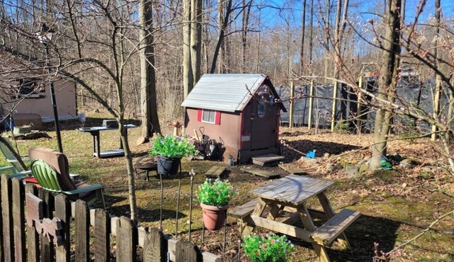 Charming A Frame tent on wheels- with complimentary bagged continental breakfast