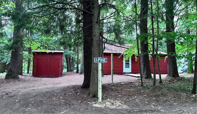 Charming One-Floor Waterfront Cabin with Dock & Fire Pit Near the River | Corinth, New York