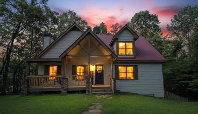 Charming Waterfront Retreat. deep-water dock