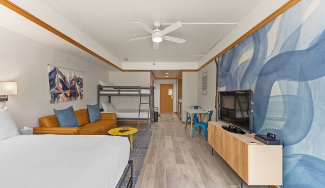 Cozy Mountain Studio Steps from the Base – Stylishly Furnished Escape!