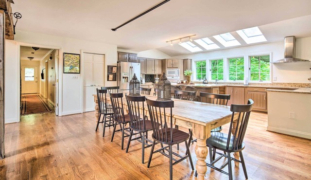 Deck w/Fireplace: Pet-friendly Lake Lure Retreat