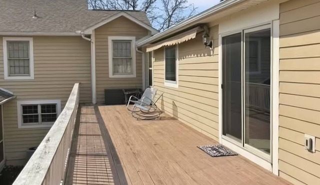 Enjoy this fully functional guest house with a beautiful backyard and forest!