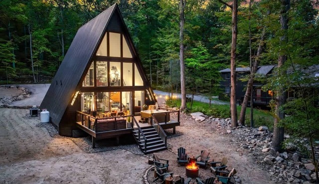 Frog Hollow · A-Frame & Hot Tub · Stay with Branch