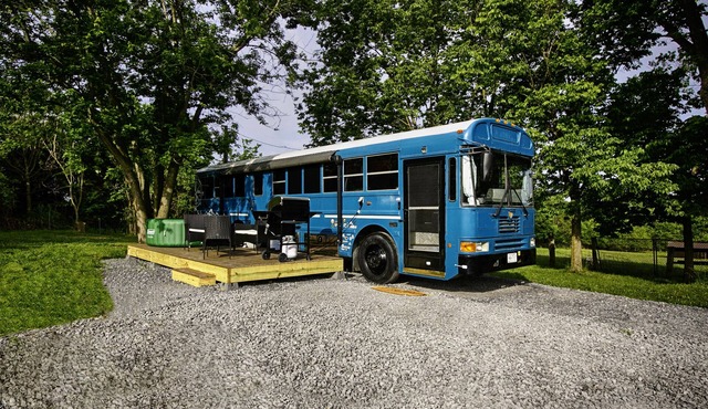 Fully Converted Skoolie on Charming 40-Acre Farm with Hot Tub