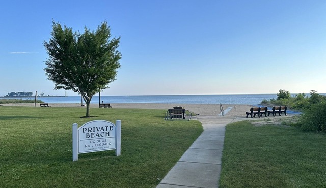 Have it all: Cedar Point, Lake Erie Private Association Beach + Fishing