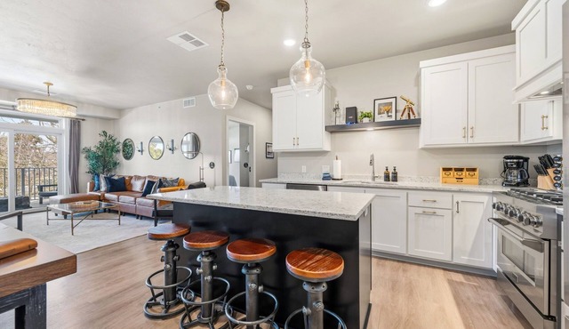 Luxury Egg Harbor penthouse across from the marina with harbor views and walkable downtown location