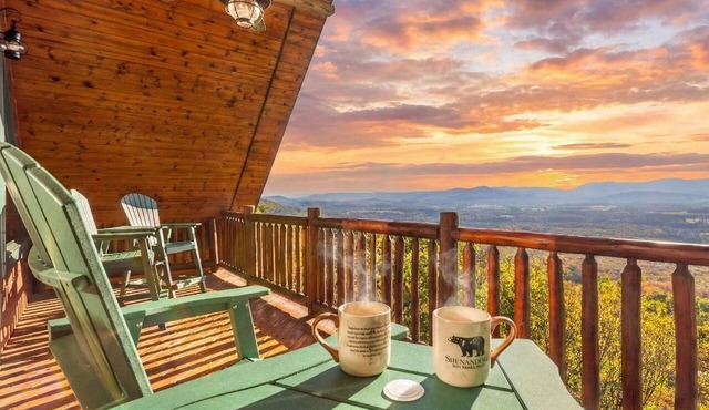 Luxury Log Cabin ❃ Panoramic View ❃ Sauna ❃ Starlink ❃ 15 miles to National Park