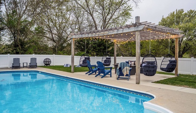 Mins to Golf & Beach! Private Pool & Luxe Firepit