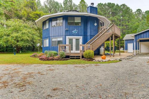 Near Lake Gaston: Unique Home w/Deck & Fire Pit!